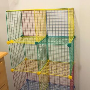 Multicolored storage space for kids